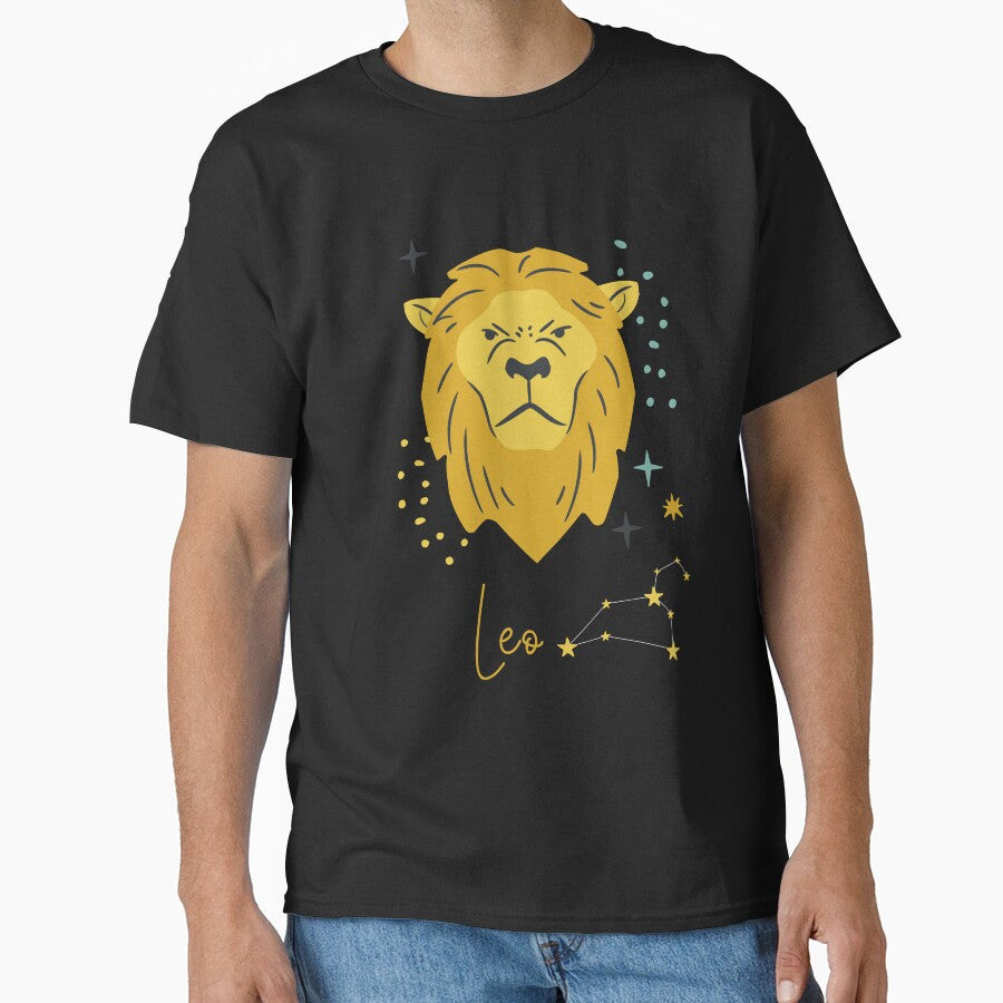 Boho Leo Zodiac Sign Art - Retro Celestial Lion by thegreatblip