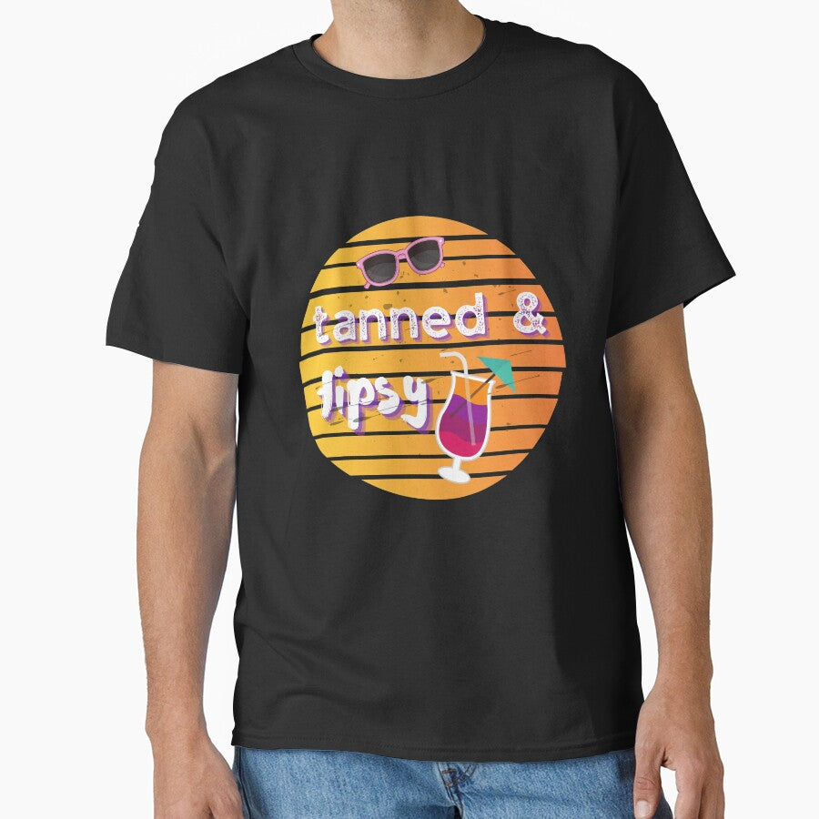 TANNED & TIPSY - Funny Camping Design by Sun Sand & Sea Art