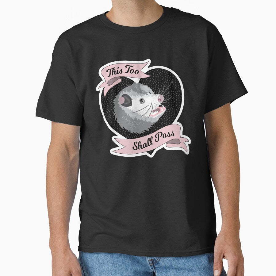 Wise Possum - Opossum Possum Funny Cute Anxiety Introvert This too shall pass by BoyPilot Goods