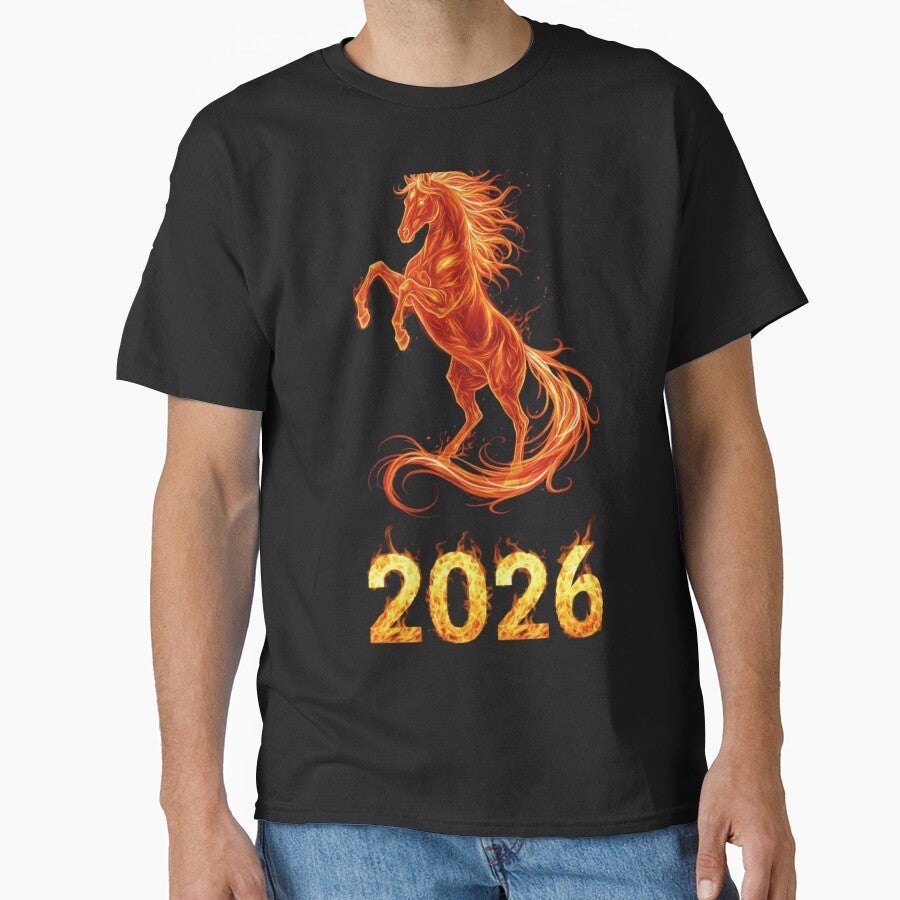 Rising Fire Horse 2026 – Chinese Zodiac Fantasy Illustration by Baby Adee Collective