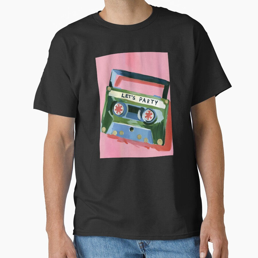 Let's Party Retro Cassette Tape Design by sheprint