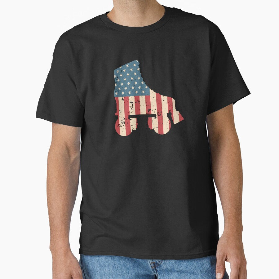 Roller Skating USA American Flag | Roller Disco 70s by JFFStore