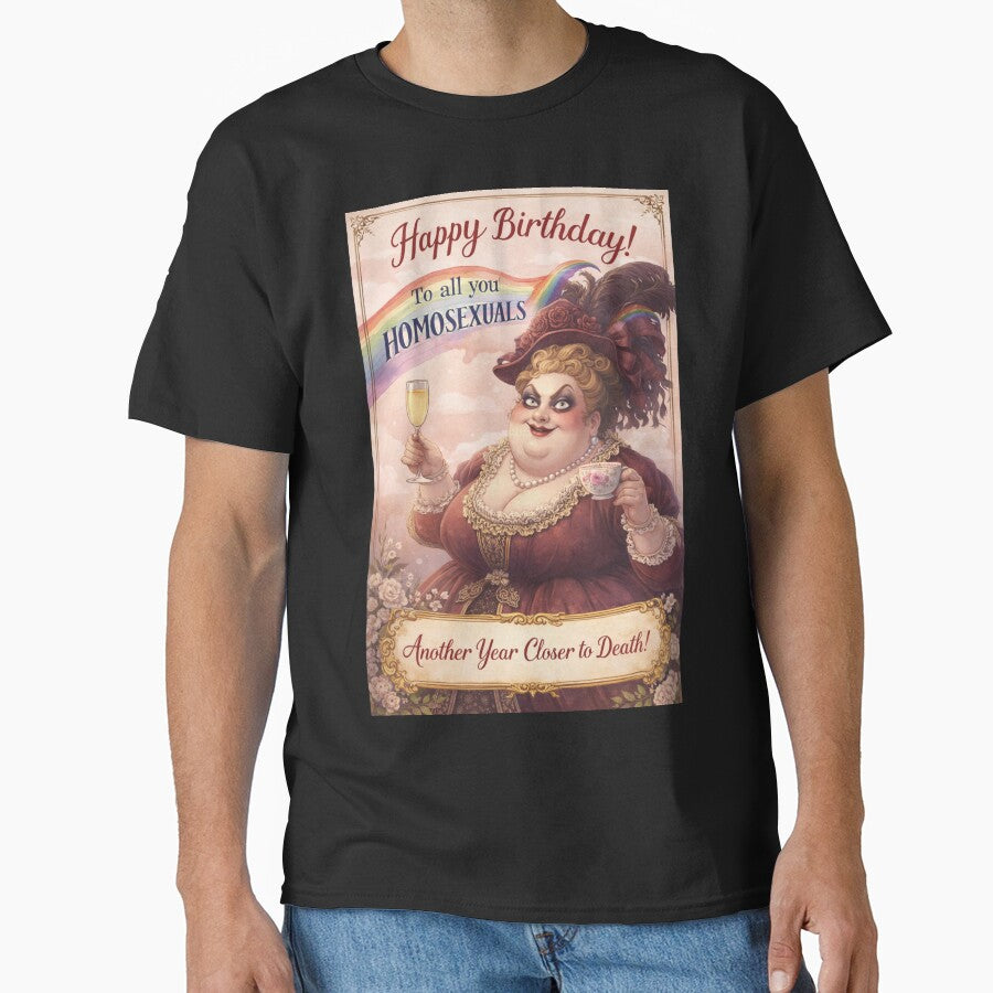Rainbow Pride Birthday Toast with Camp Victorian Elegance by Places On Earth