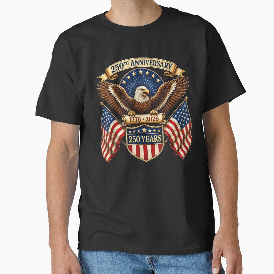 Patriotic American Eagle United States 250th Anniversary Semiquincentennial Quarter Millennial Celebration by Taniyah Gomes