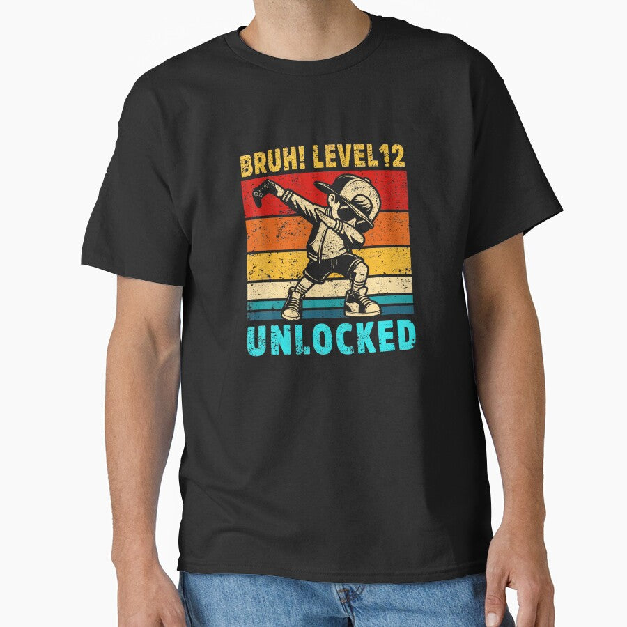 Bruh Level 12 Unlocked Funny Gamer Birthday by FGTV2021