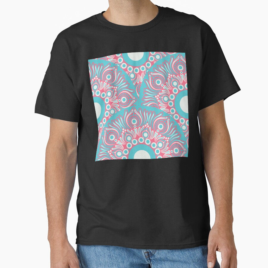 Sunset on Sea Anemone Dot Mandala Scallop by Triplicate Limited