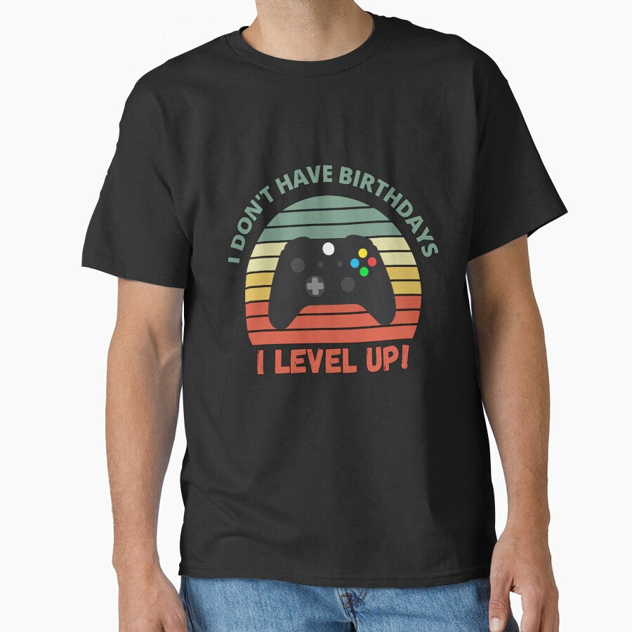 I don't have birthdays. I level up! Retro Sunset Design by Meek-Anime