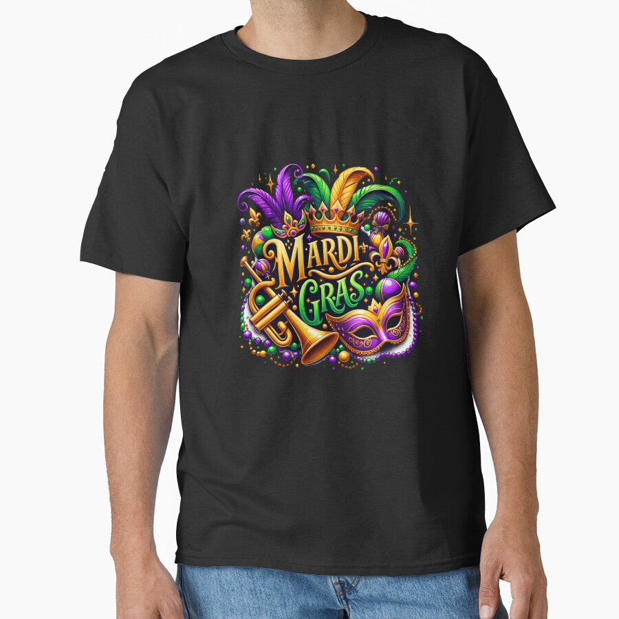 Mardi Gras Celebration Design – Vibrant Carnival Art for Party Outfits by artedigital99