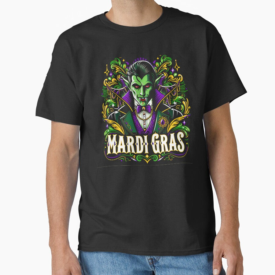 Mardi Gras Vampire Mask Fun New Orleans Costume Graphic by SpookshowDesign