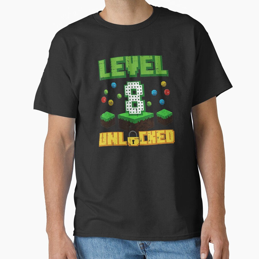 Level 8 Unlocked Pixel Gaming Birthday for Young Gamers by FGTV2021