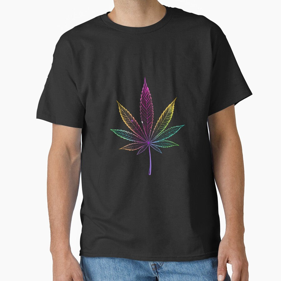 Marijuana Leaf Neon Marine Animal Mystical Art Collection by ART ATTACK ZONE