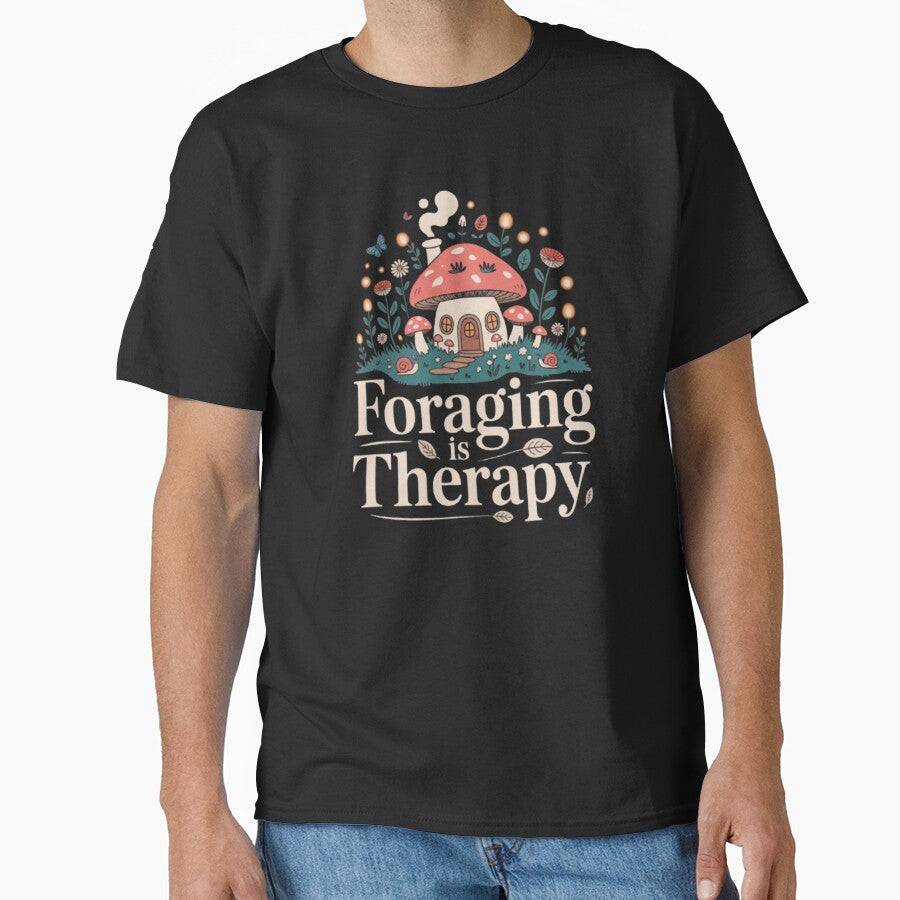 "Foraging is Therapy" — Cottagecore / Mushroom Aesthetic by DesignNadine