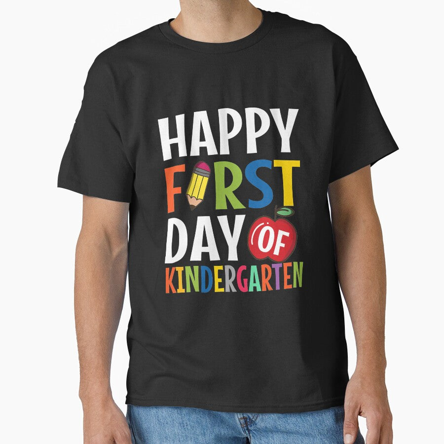 Happy First Day Of Kindergarten School Teacher Student by JaniceRuthArts