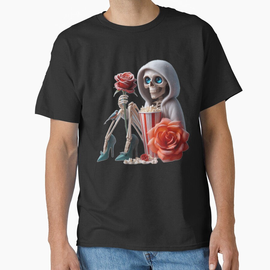 Aesthetic Skeleton Movie Night with Rose by LujziWorld