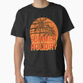 Retro Summer Holiday Sunset with Palm Trees – Vintage Tropical Vacation Aesthetic by EichStore