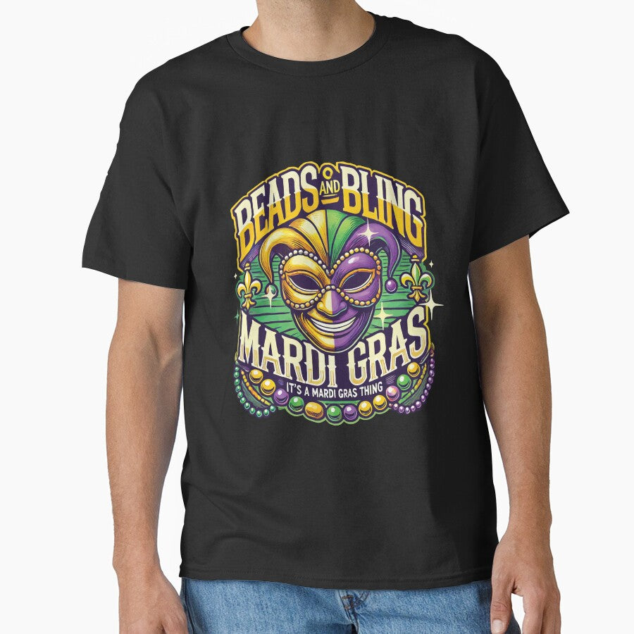 Beads And Bling Mardi Gras Mask Extravaganza by LuminOrb