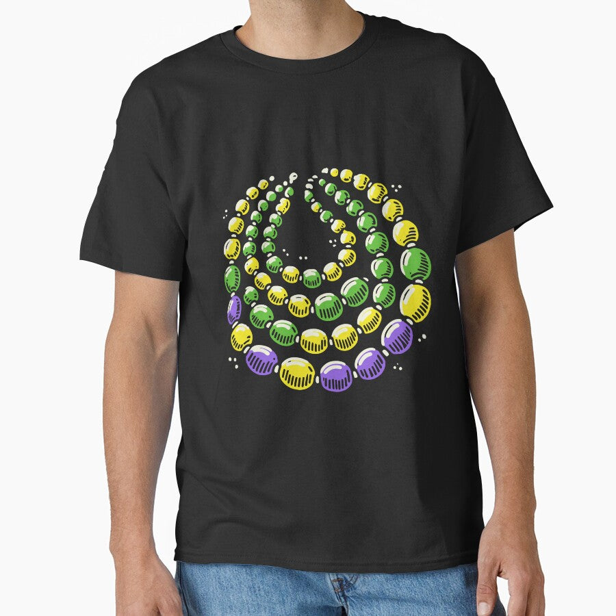 Mardi Gras Colorful Beads Celebration by LuminOrb