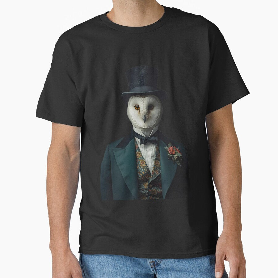 Victorian Scholar Owl Portrait by EnviousPrints