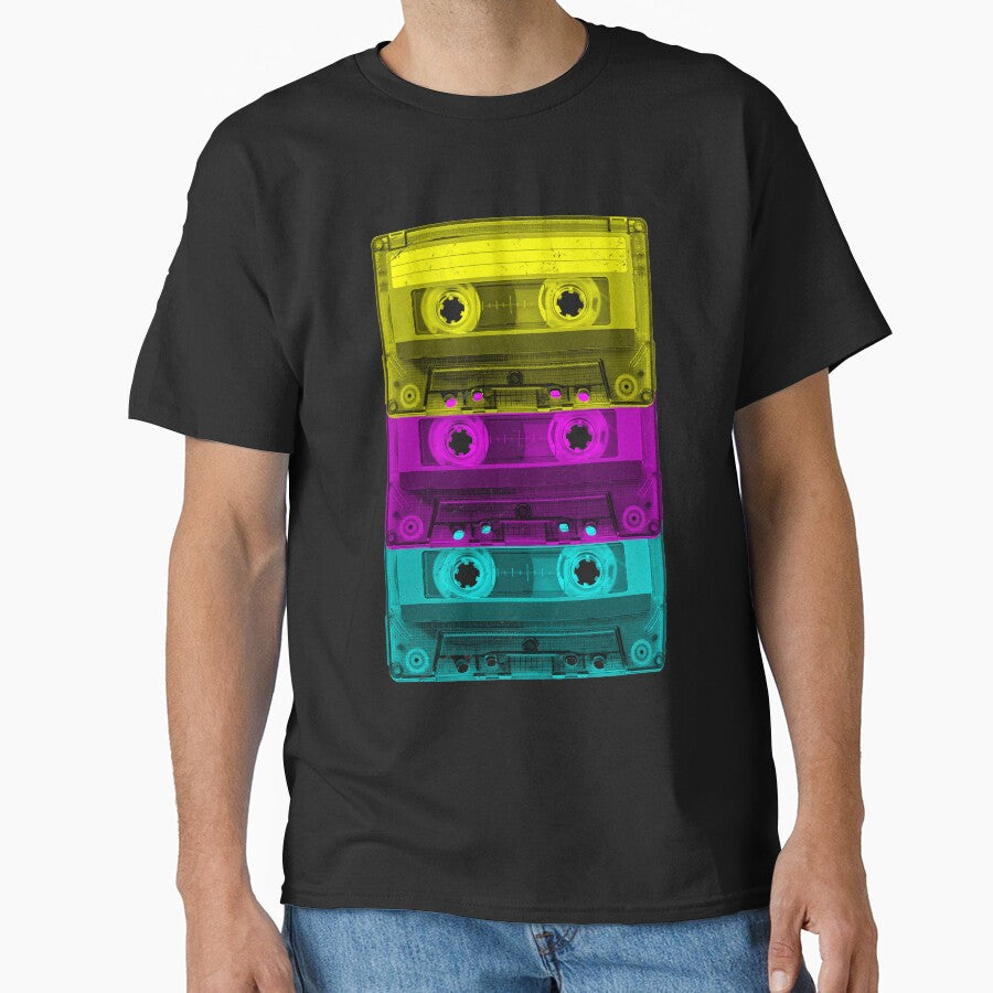 Cassette Tape Mixtape Vintage Retro Music 80s T-Shirt by majuga