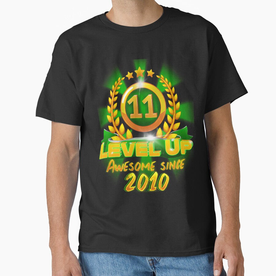 Age 11 Level Up Birthday Awesome Since 2010 Gamer by ScienceNStuff