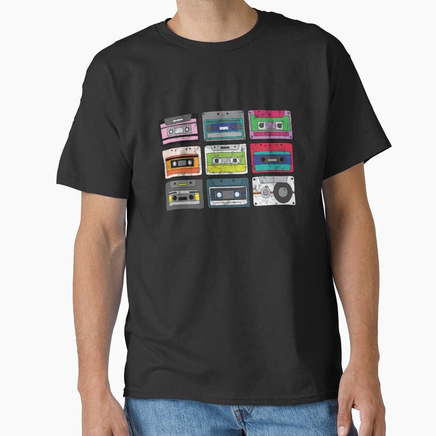 Cassette Tape Mixtape Retro Music Vintage T-Shirt by majuga