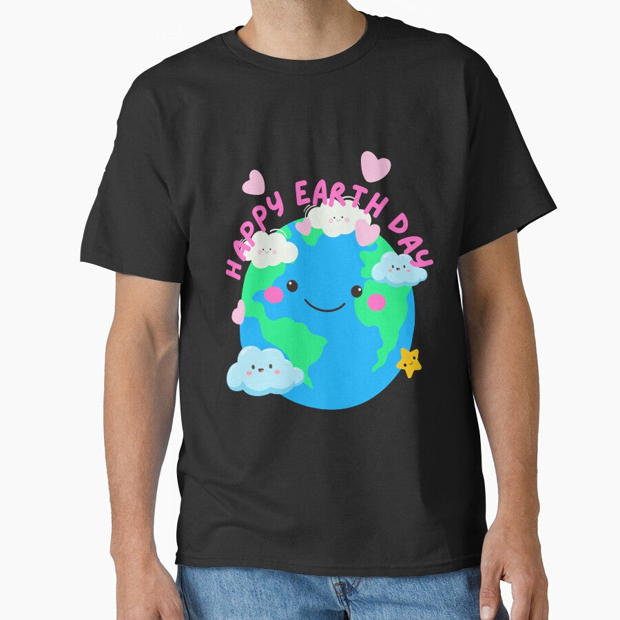 Happy Earth day, cute and kawaii earth. Save the earth. Save the planet keep it green by WhaleSharkShop