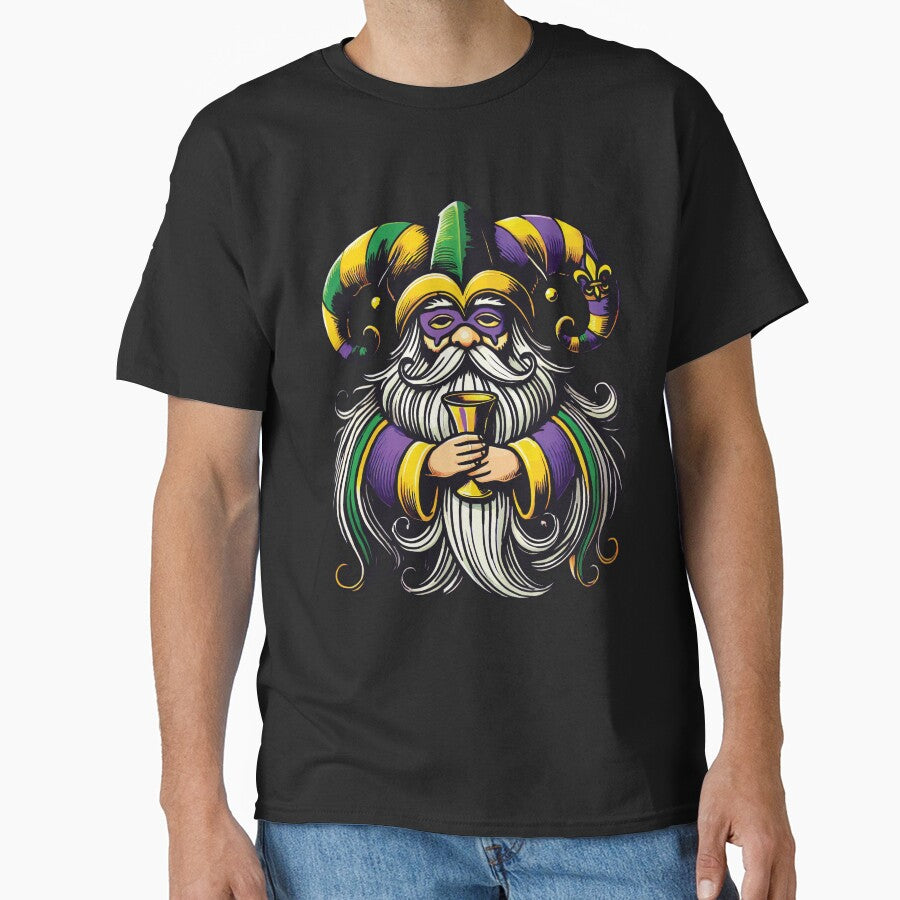 Mardi Gras Gnome with Jester Hat Cheers by LuminOrb