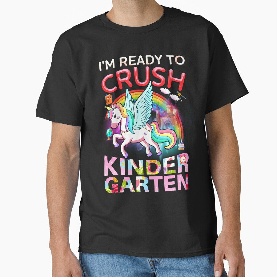 I'm Ready To Crush Kindergarten Back To School Unicorn by ospreywear