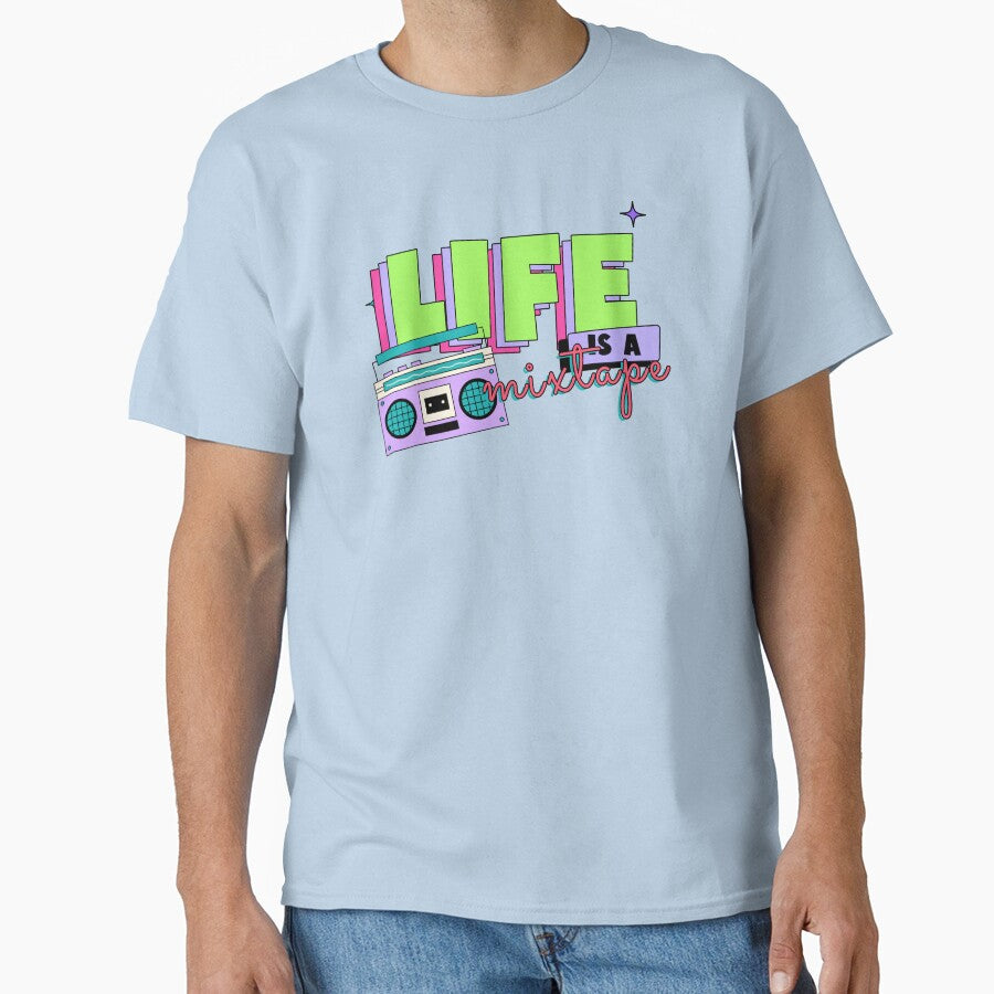 Life is a Mixtape, retro, 90's by RJsTees