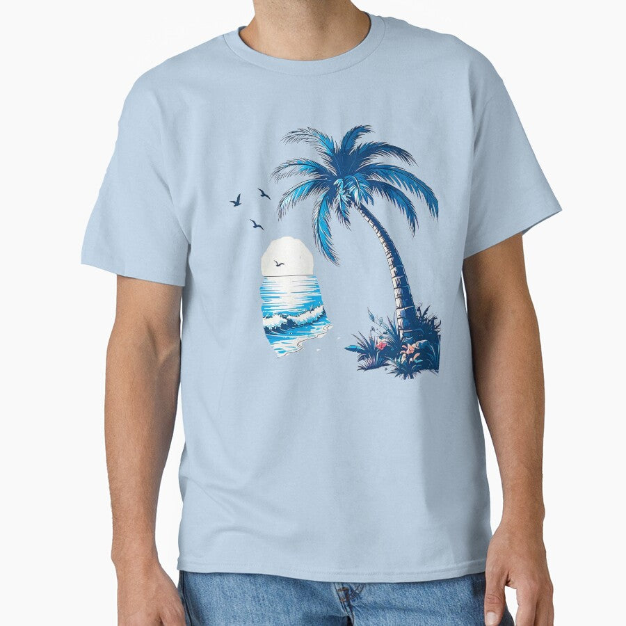 Palm tree on the beach by Creative Visualize