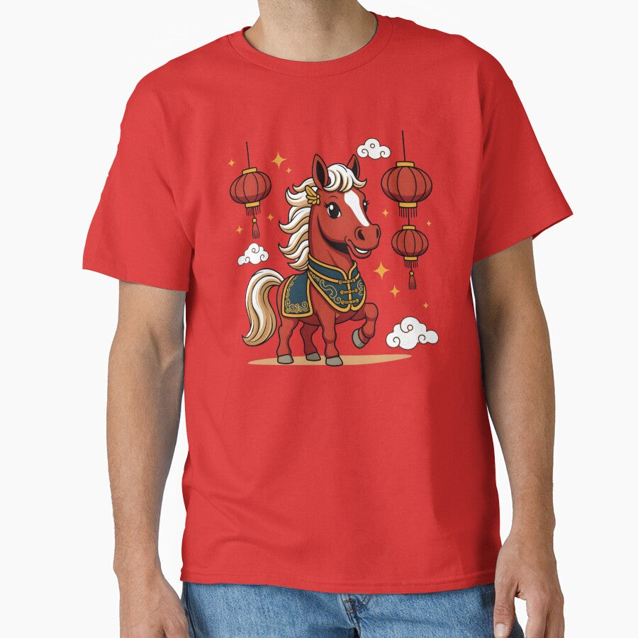 Lucky Red Horse Year 2026 Zodiac Animal Kids by GrumpySableye