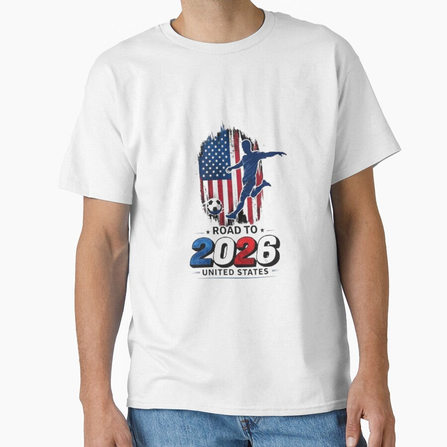 Road to 2026 Soccer - United States Flag Silhouette by Bulk order available