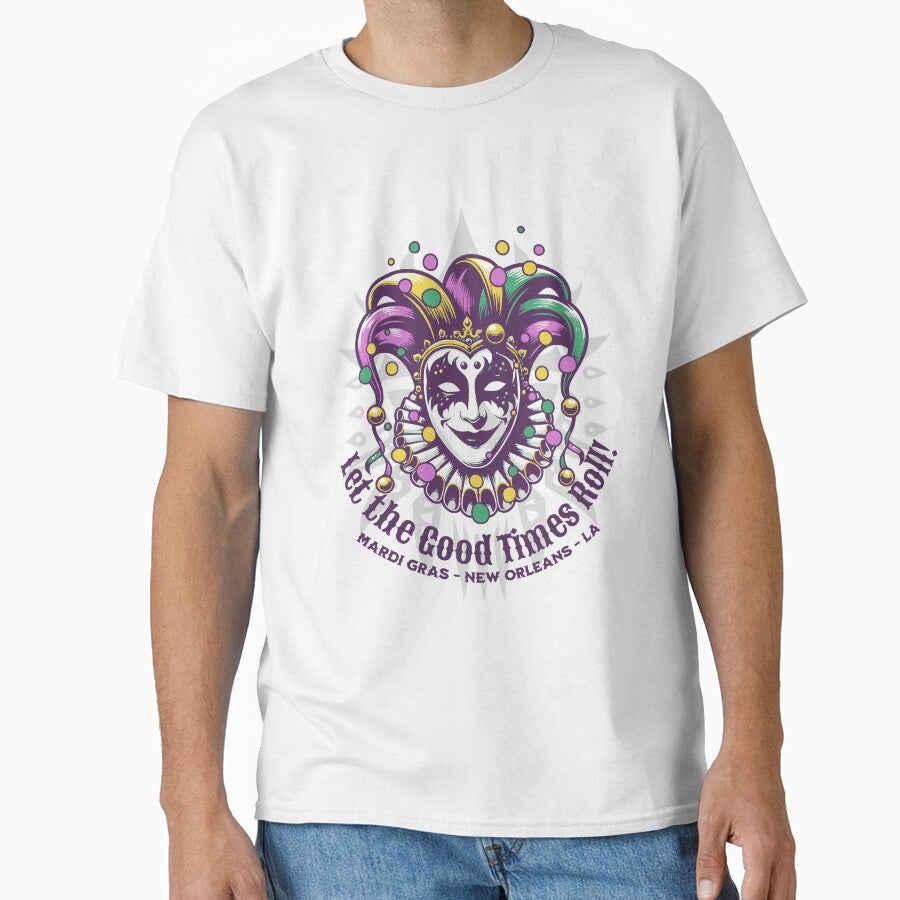 Mardi Gras Jester Mask Design: Let the Good Times Roll by deslydesign