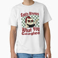Santa Knows What You Googled by Paw Print Tee