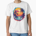 Tropical Mirage – Abstract Palm Beach Graphic by TT Design & Creative Studio