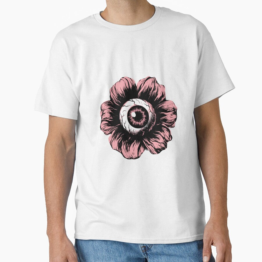 Gothic eye rose pastel aesthetic by Emegan Print Art