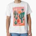 Stylized Cacti – Sunset over the Pink Desert by Pink & California