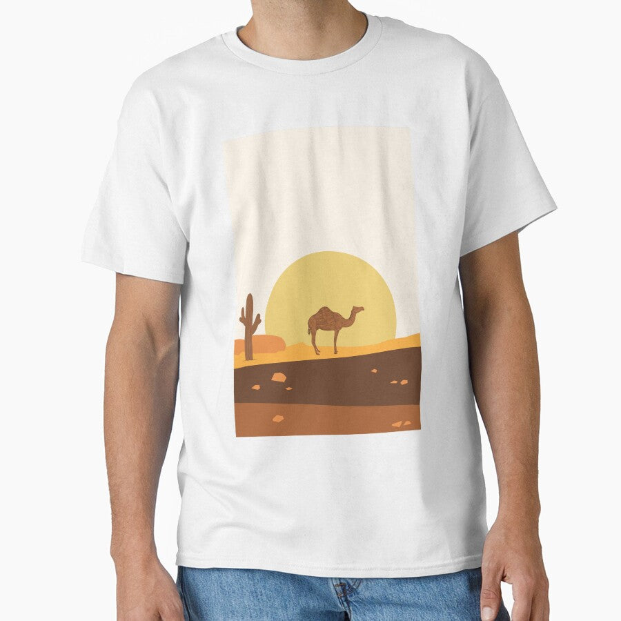 Desert Camel Walk – Minimalist Boho Sunset by ConfuseLab Alt
