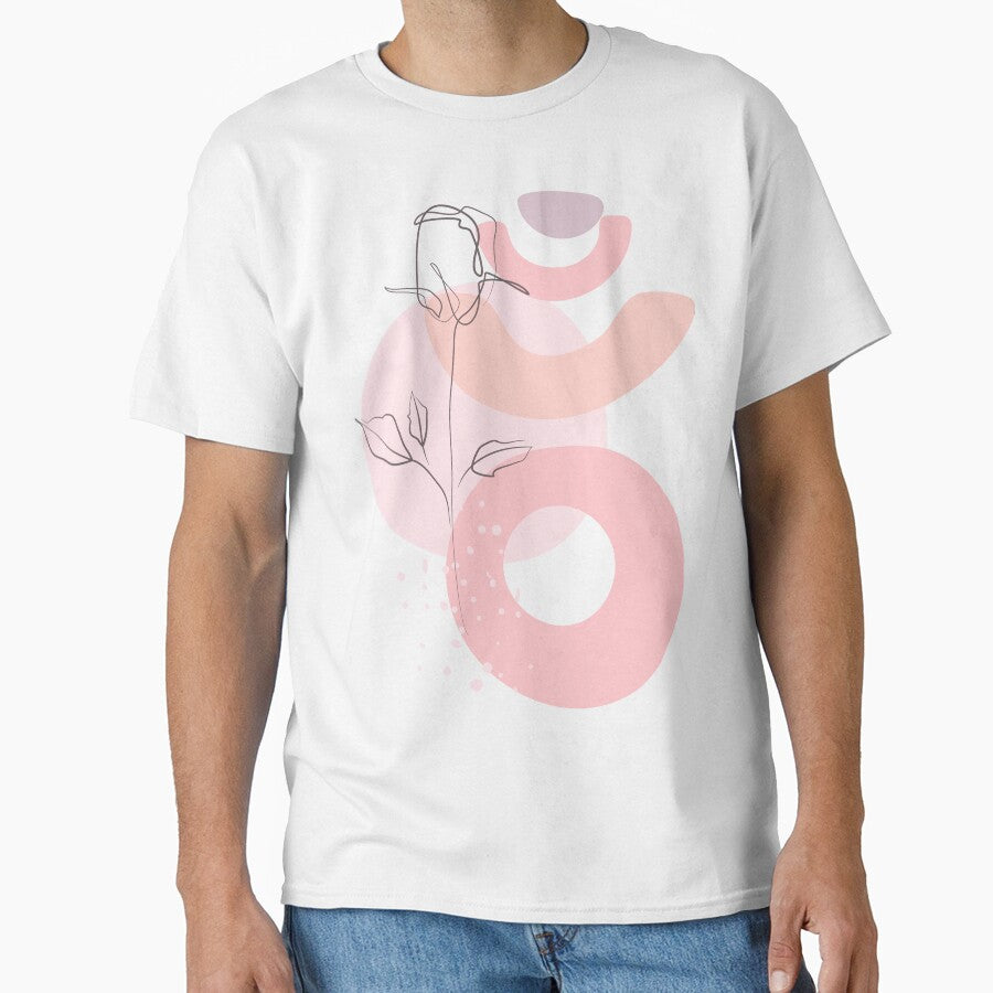 Pink Rose minimalist botanical line art - 1/3 by Ladies-Boutique