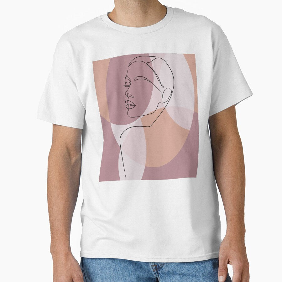 Boho Woman face, Line Art. by Ireneart369