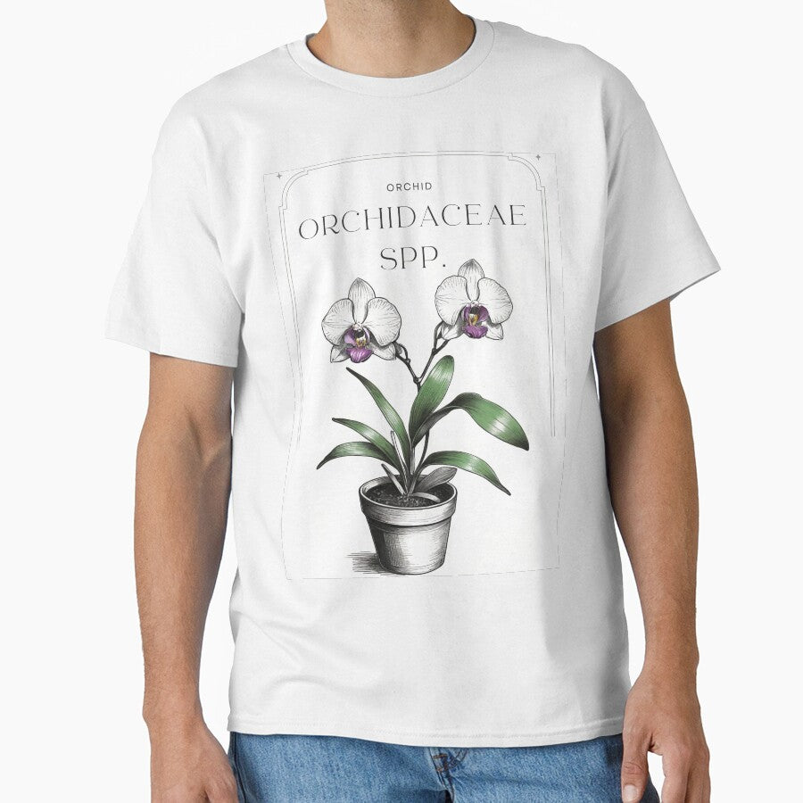 Purple orchid flowers in pot rustic sketch by CallisC Arts ⭐⭐⭐⭐⭐ by CallisC-Arts
