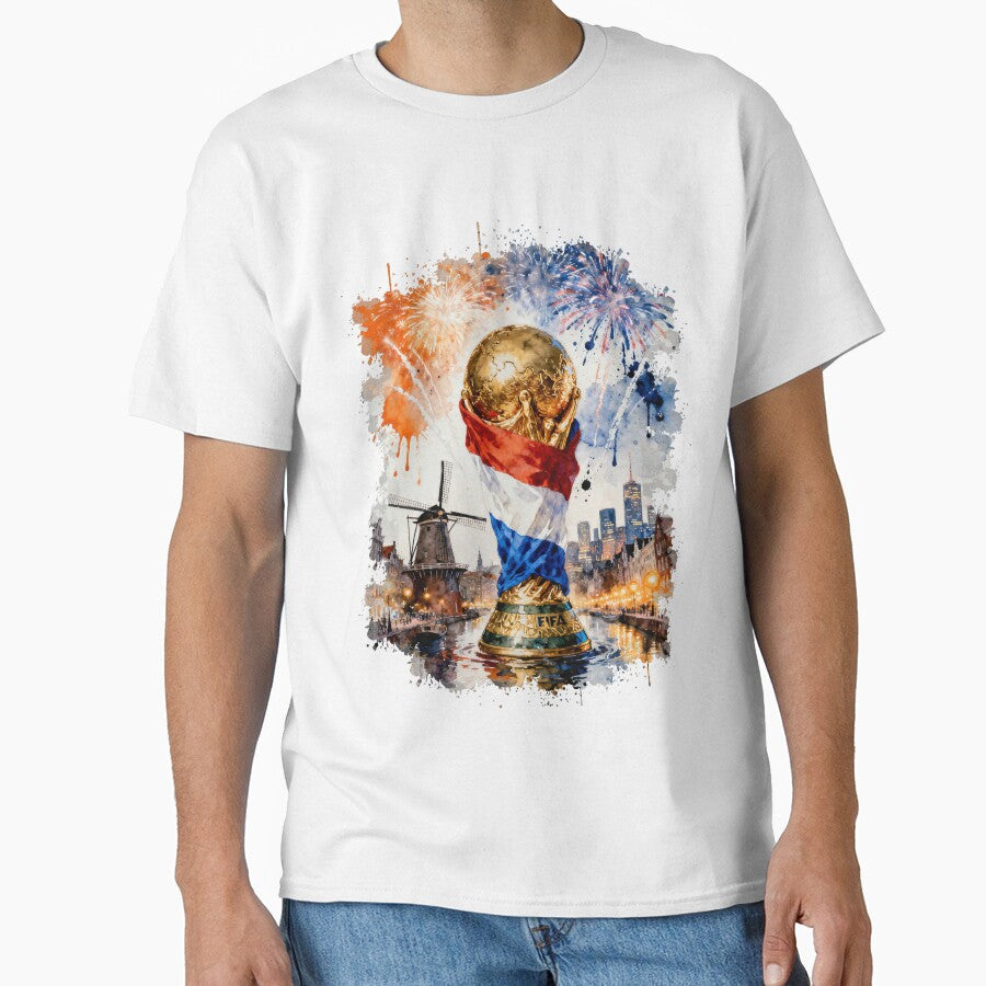 Netherlands Flag with Landmark by floverglowstudio