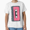 Cassette Tape Mix Tape Retro Graphic Pink Graphite by socialarmour