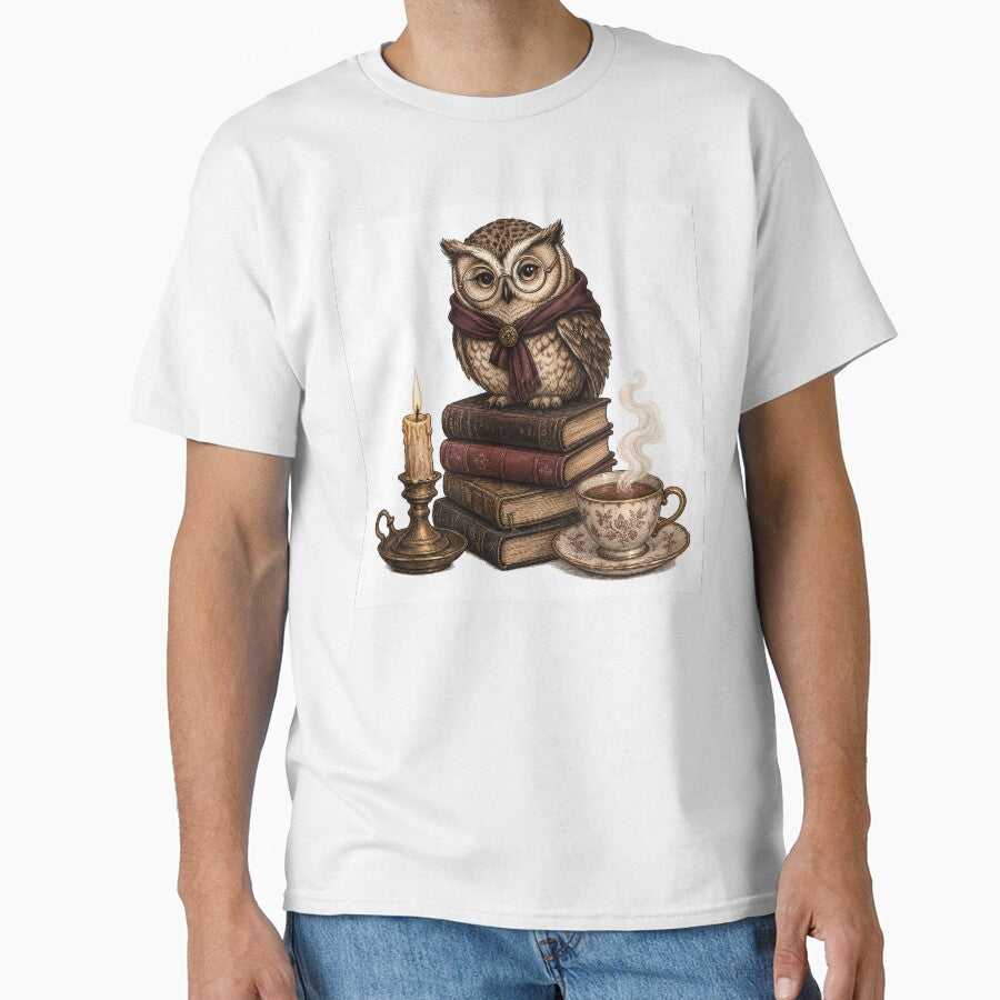 Wise Owl Dark Academia with Books by NoirTonic