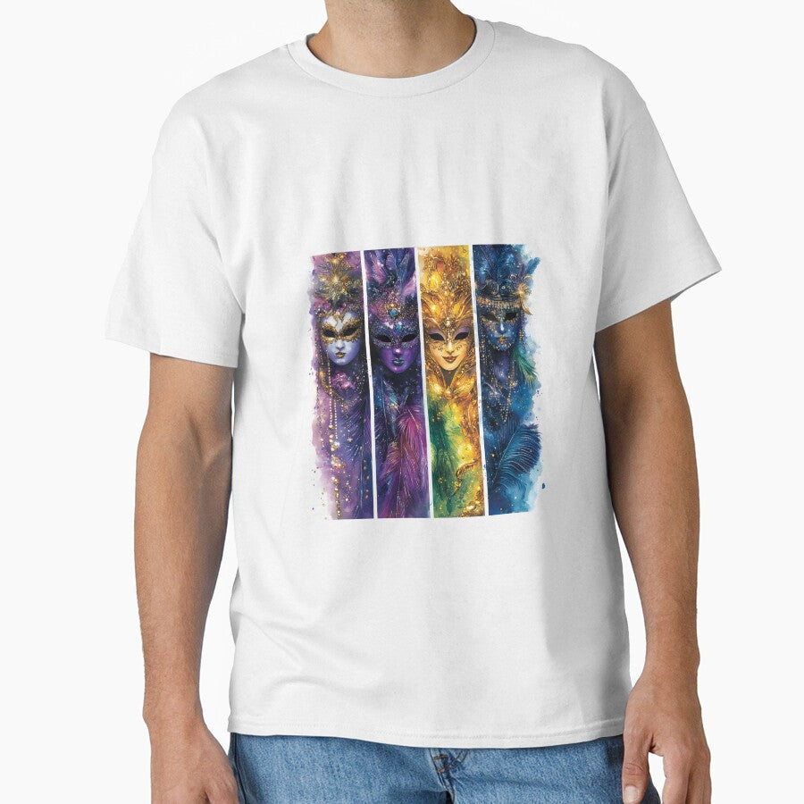 Mardi Gras Mask Designs – Vibrant Watercolor Festive Wall Art by AnnDesignStudio