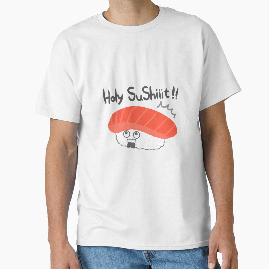 Holy Sushit Sushi Japan Japanese Funny T shirt Design Art Meme Gift Anime Food by Marinaaa010