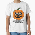 Funny Raccoon Pumpkin Avoiding Small Talk Halloween Introvert Sarcastic Costume by raedattia