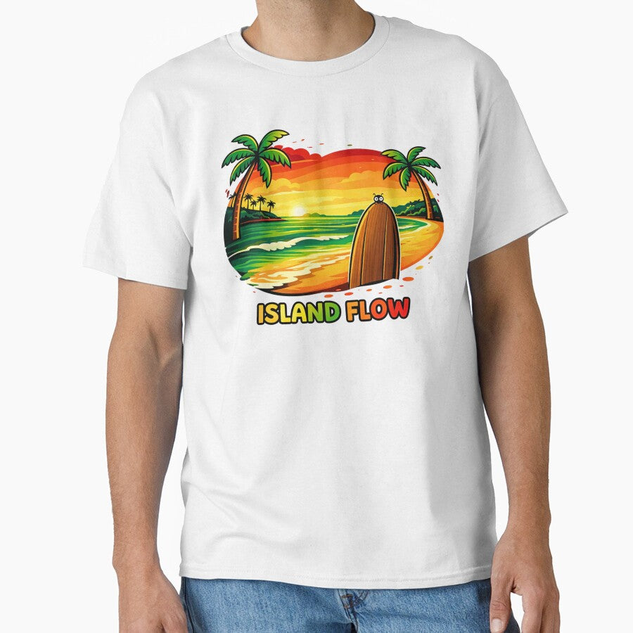 Island Flow Funky Sunset Beach Design by WhyNotZuK