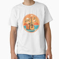 Vintage Guitar Sunset Travel Design – Music Lover Beach Adventure Badge by Ramkumar2025