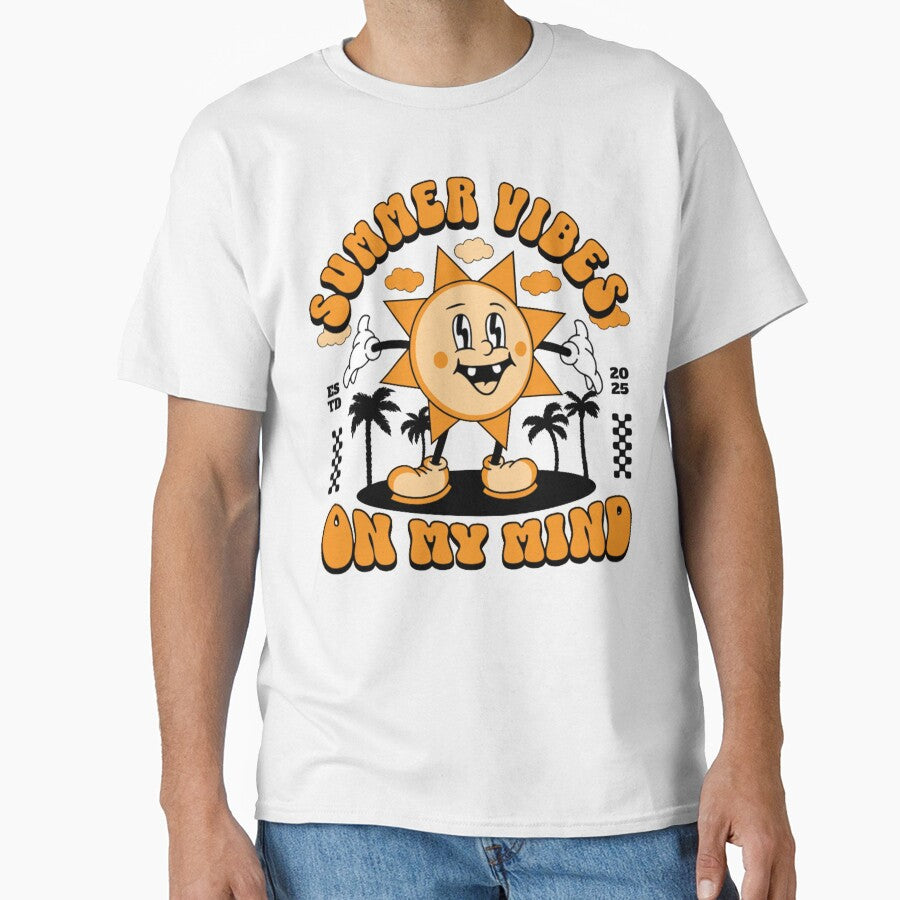 Cute Colorful Sunshine Summer Vibes by GraphiQTees